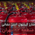 کپسول آتش نشانی منطقه 22 تهران