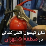 شارژ کپسول آتش نشانی منطقه 5