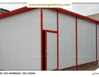 Sandwich_Panel_Prefab_Bulding_P091 فروش ساندویچ پانل 10 سانتی برای سردخانههای متحرک و ثابت
