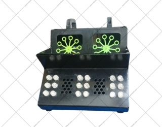 04 خرید حبابساز و مهساز نور سهکاره | دستگاه جادویی تولید بخار، نور و حباب برای مهمانیها و مراسم