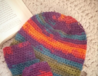 کلاه قلاب بافی صدفی