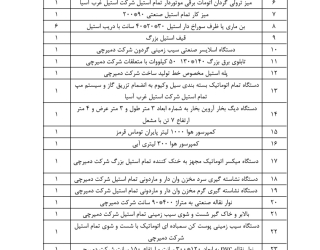 فروش خط تولید کارخانه سالاد الویه 