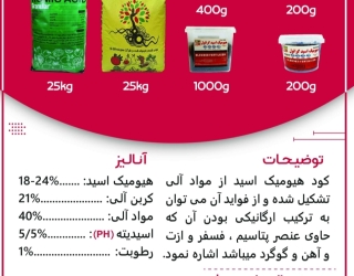 اسید هیومیک گرانوله سبزینه مارال