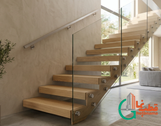 هندریل شیشه ای فیکس پوینت زیبا و مینیمال