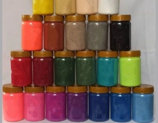 رنگبندی پودر مخمل 