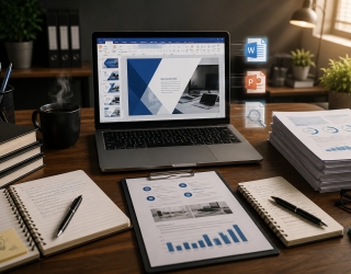 تایپ،پاورپوینت،ورد،صفحه آرایی،تحقیق،خلاصه نویسی،گزارش و...