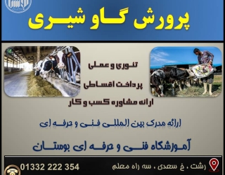 شروع دوره آموزشی گاو شیری 