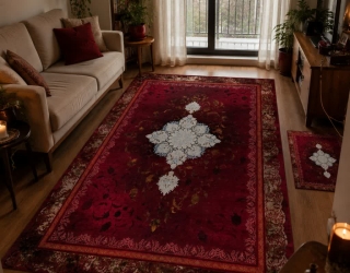 1000177636 فرش کاشان مستقیم از کارخانه با ارسال رایگان