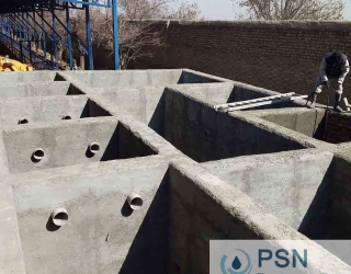 تصفیه بیولوژیکی اجرای مخازن بتنی فرایند بیولوژیکی تصفیه فاضلاب