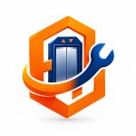 50%Elevator Service Emblem