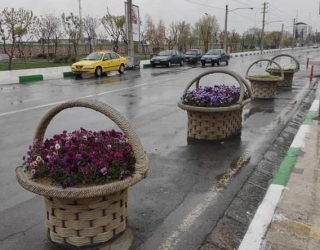 351694_015f4 گلدان فایبرگلاس طرح سبد
