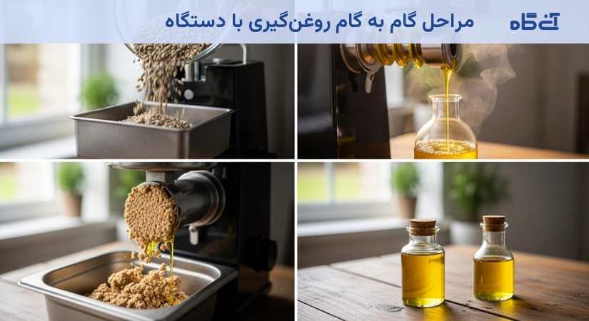 مراحل گام به گام روغنگیری با دستگاه