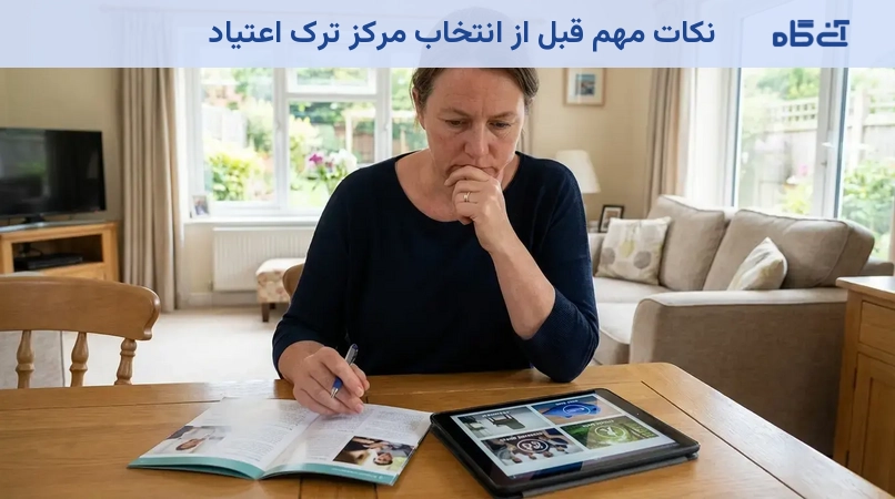 نکات مهم قبل از انتخاب مرکز ترک اعتیاد