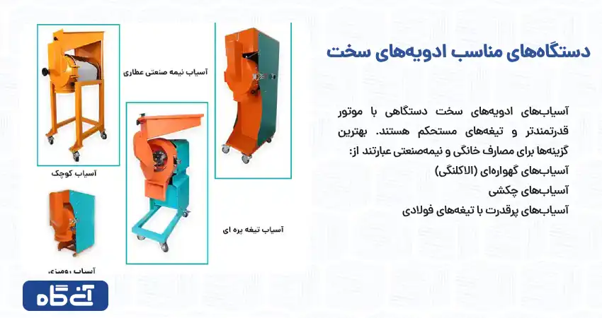 دستگاه‌های مناسب برای ادویه‌های سخت