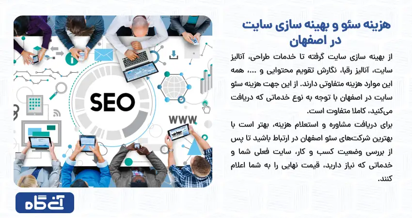 هزینه سئو و بهینه سازی سایت در اصفهان