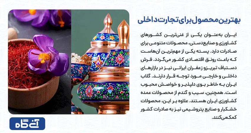 بهترین محصول برای تجارت داخلی