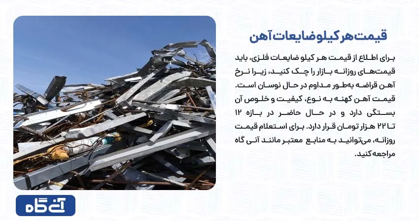 قیمت هر کیلو ضایعات آهن	