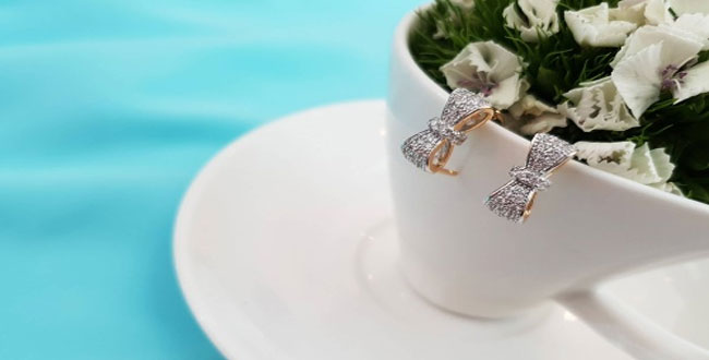 گوشواره زنانه ژوپینگ مدل پاپیون کد S1AAC-3