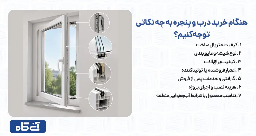 هنگام خرید درب و پنجره به چه نکاتی توجه کنیم؟